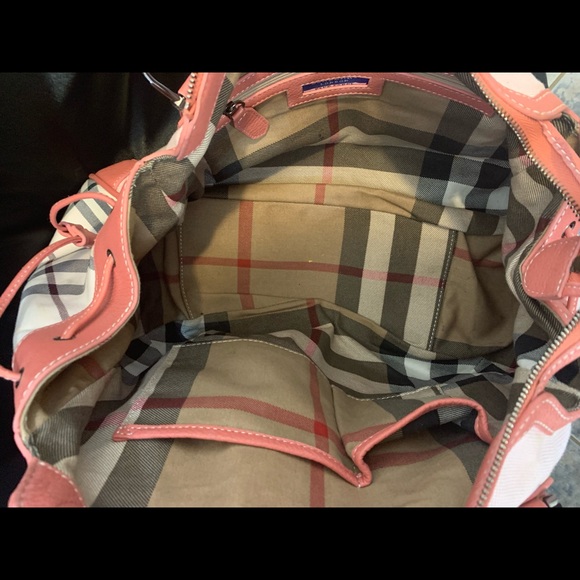 Authentic Pink Burberry Bag - Picture 4 of 10